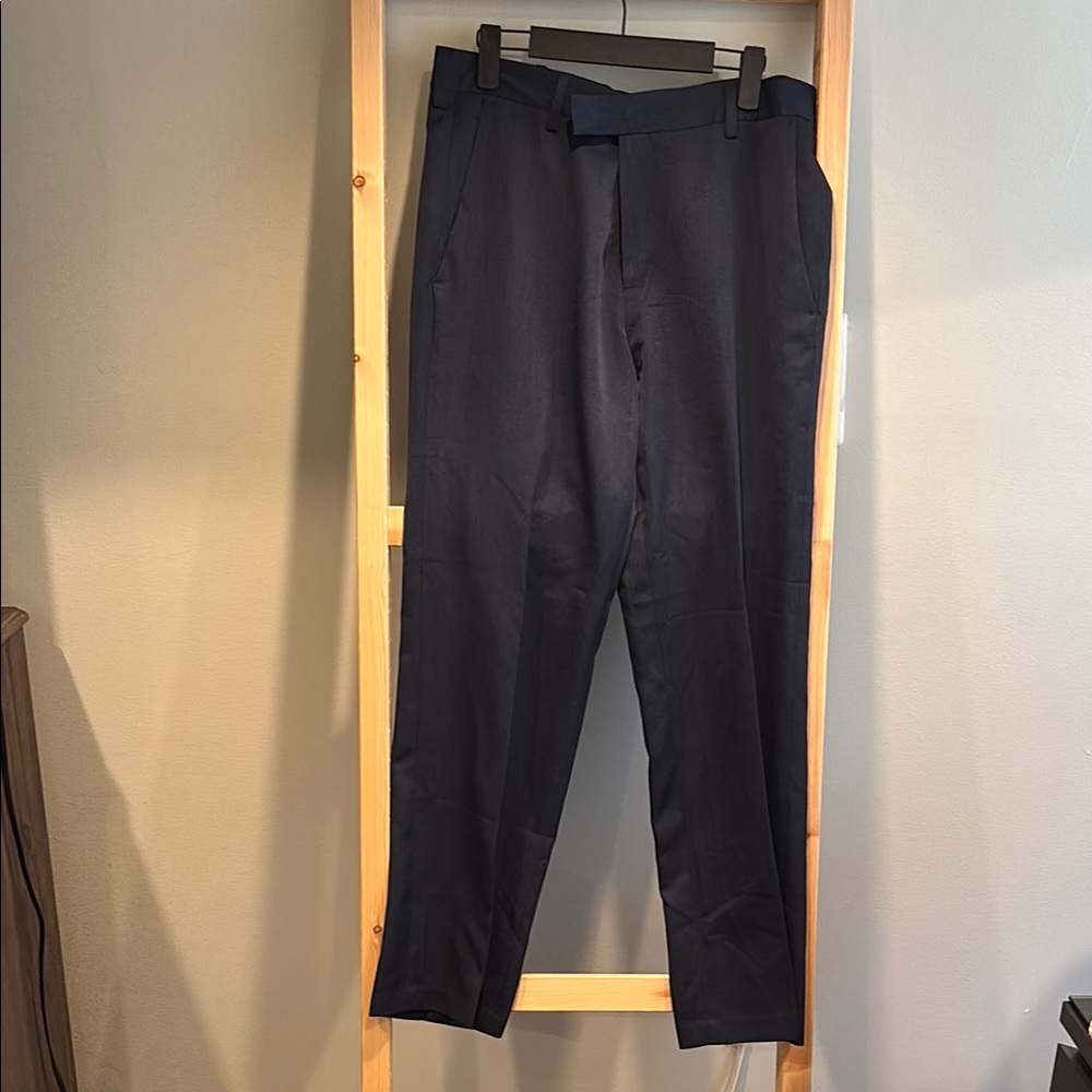 Kenneth Cole Reaction Blue Dress Pants Tapered Fit